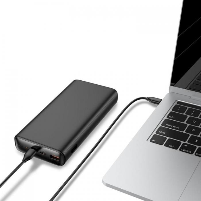 Veger - VEGER Powerbank 20000 mAh 100W PD QC 3.0 5A T100 - Svart