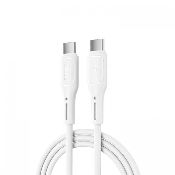 WIWU - WIWU USB-C Till USB-C Kabel 60W 1m Wi-C043E - Vit