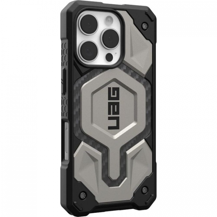 UAG - UAG iPhone 16 Pro Mobilskal MagSafe Monarch Pro - Titanium