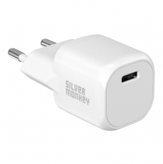 Silver Monkey - Silver Monkey Mini Väggladdare USB-C 20W PD - Vit