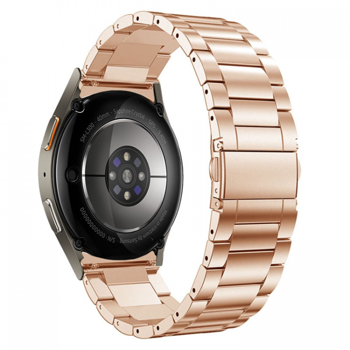 Tech-Protect - Galaxy Watch 4/5/5 Pro/6/7/FE Armband Stainless - Blush Guld