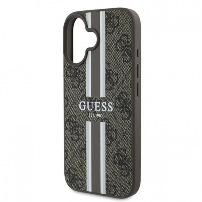 Guess - Guess iPhone 16 Plus Mobilskal Magsafe 4G Printed Stripes