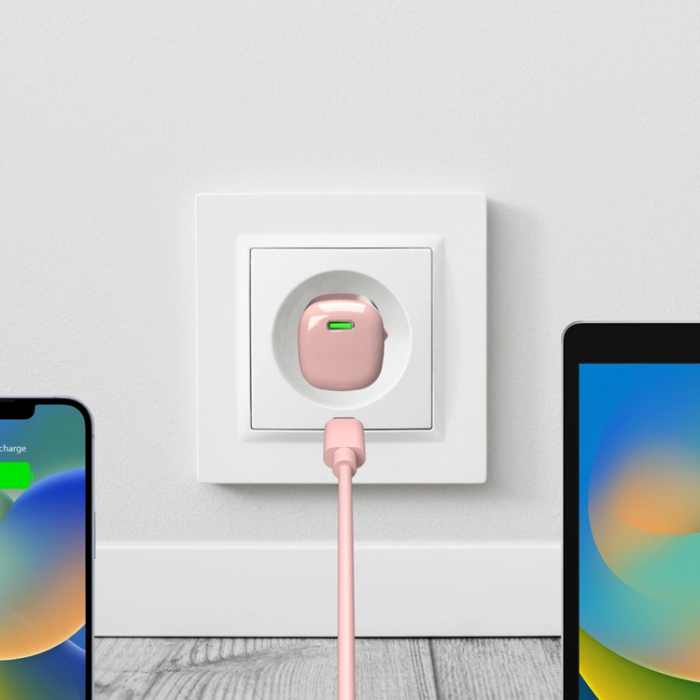 Puro - Puro Snabbladdare 20W GaN USB-C - Rosa