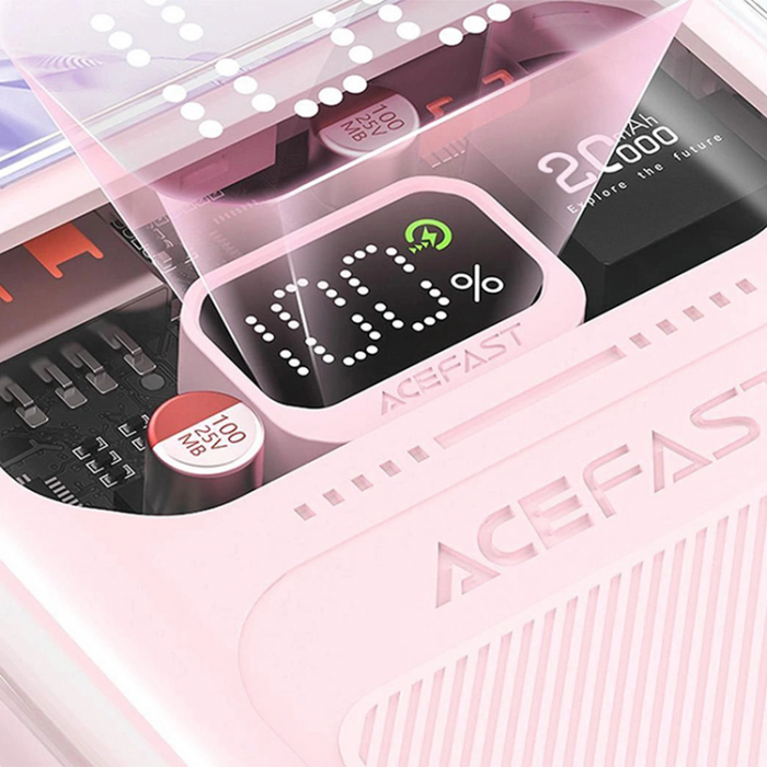 Acefast - Acefast Powerbank 20000mAh 30W Sparkling Series M2 - Rosa