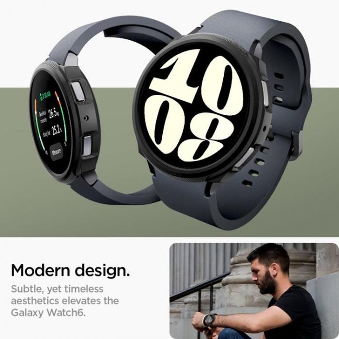 Spigen - Spigen Galaxy Watch 6 (44mm) Skal Liquid Air - Mattsvart