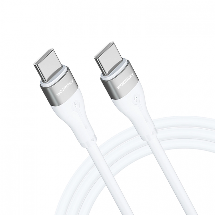 Wozinsky - Wozinsky USB-C till USB-C kabel PD 65W 1m - Vit