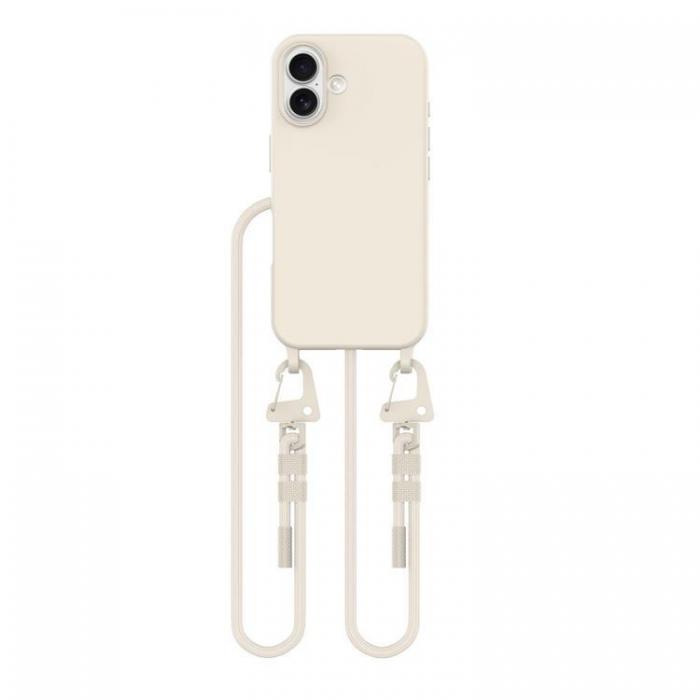 Tech-Protect - Tech-Protect iPhone 16 Mobilhalsband Skal Magsafe Magnecklace - Latte