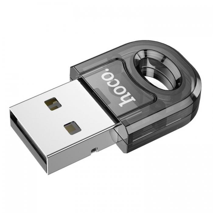 Hoco - Hoco Adapter USB-A Bluetooth UA28 - Transparent Svart