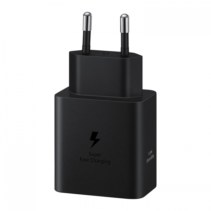 Samsung - Samsung Vggladdare 45W 4.05A 1x USB-C + USB-C Kabel - Svart