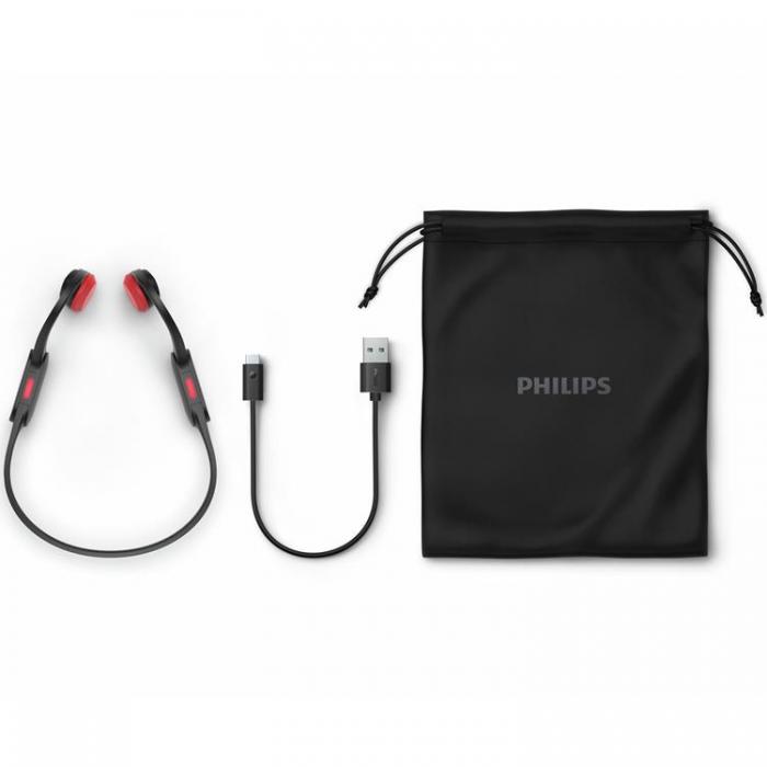 Philips - PHILIPS TAA5608BK Trdlsa Open-Ear Sporthrlurar - Svart