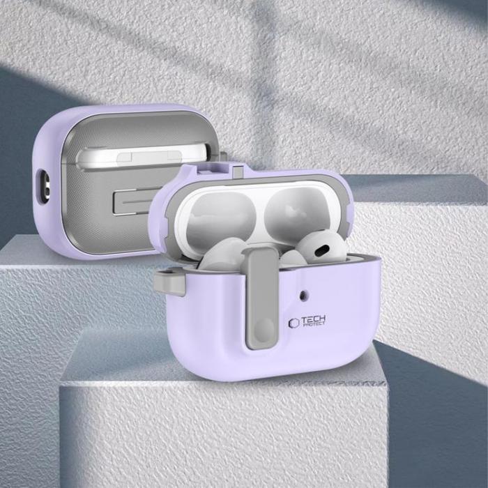 Tech-Protect - Tech-Protect Apple Airpods Pro 1/2 Skal Slim Hook - Lavender