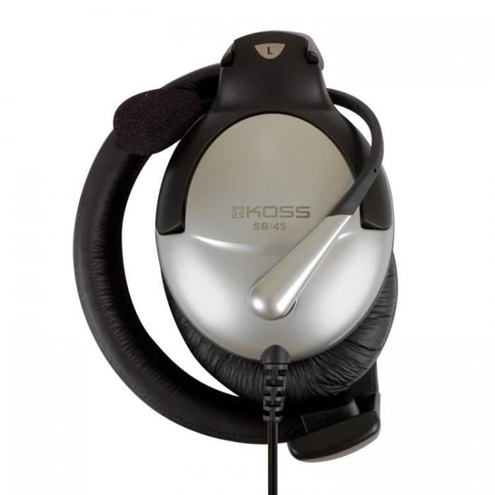 Koss - KOSS Headset SB45 USB On-Ear - Silver / Svart