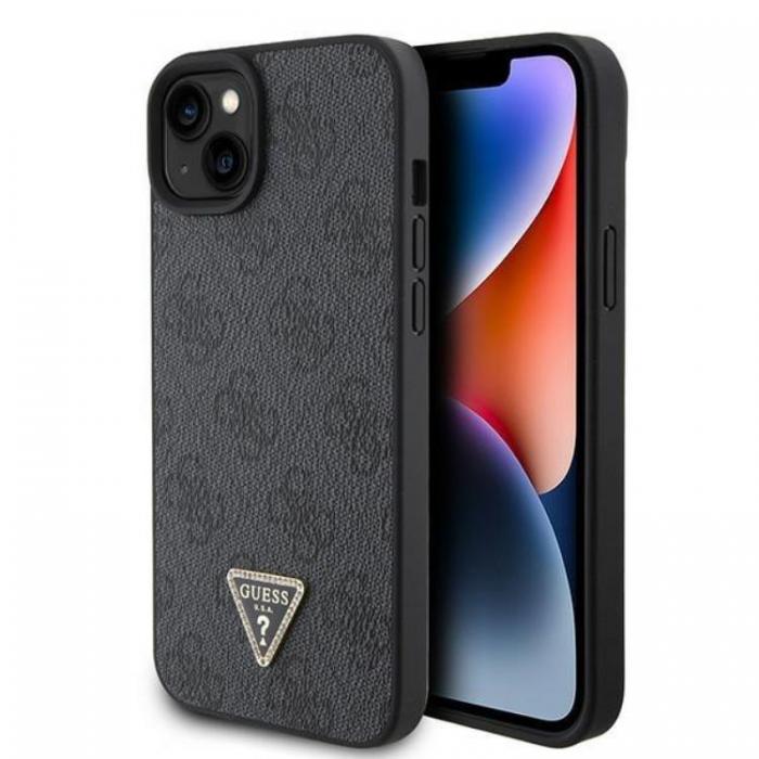 Guess - Guess iPhone 15 Mobilskal Diamond Triangle - Svart