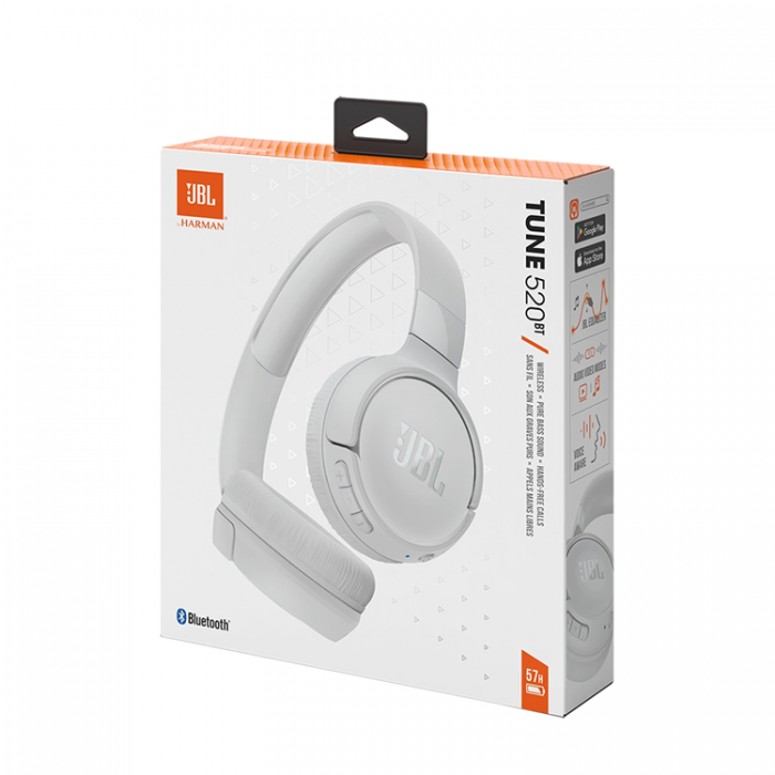 JBL - JBL On-Ear Hrlurar Trdlsa Bluetooth 5.3 - Vit