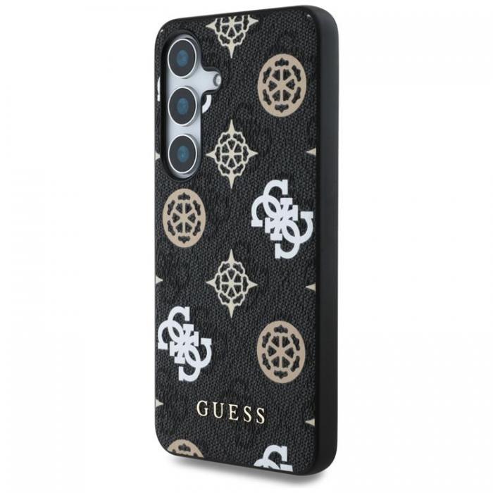 Guess - Guess Galaxy S25 Ultra Mobilskal MagSafe 4G Printed Colored Peony - Svart