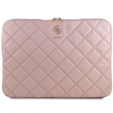 Guess - Guess Datorfodral 16" Quilted 4G - Rosa