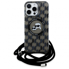 KARL LAGERFELD - Karl Lagerfeld iPhone 16 Pro Max Mobilskal MagSafe Crossbody Karl & Choupette