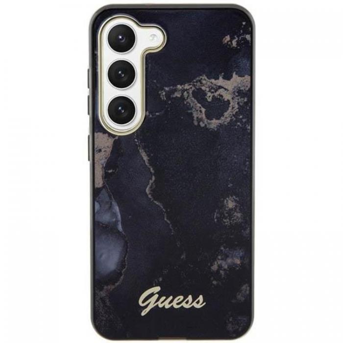 Guess - Guess Galaxy S23 Plus Mobilskal Golden Marble Collection - Svart