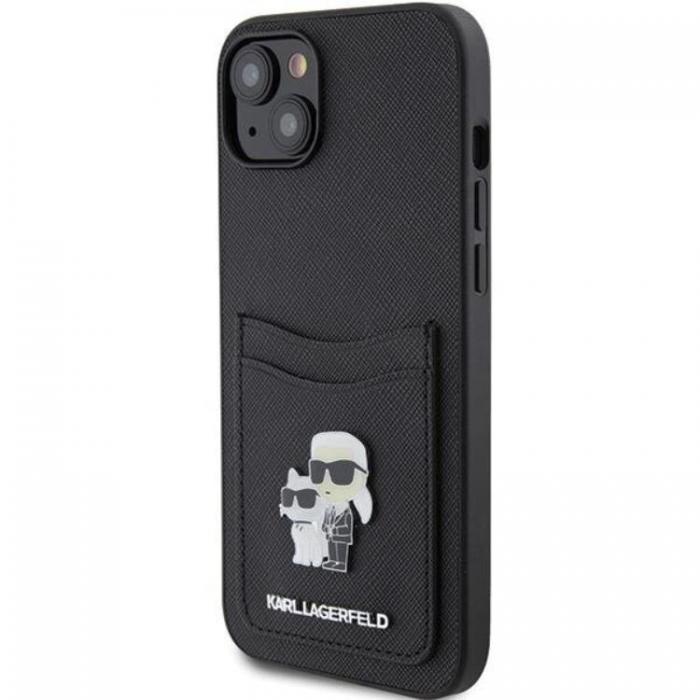 KARL LAGERFELD - Karl Lagerfeld iPhone 15 Mobilskal Korthllare Metal Logo