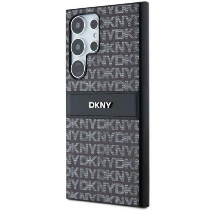 DKNY - DKNY Galaxy S24 Ultra Mobilskal Lder Mono Stripe & Metal Logo