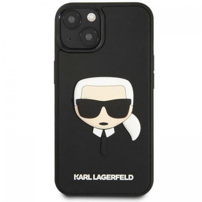 KARL LAGERFELD - Karl Lagerfeld iPhone 14 Plus Skal 3D Rubber Karl`s Head - Svart