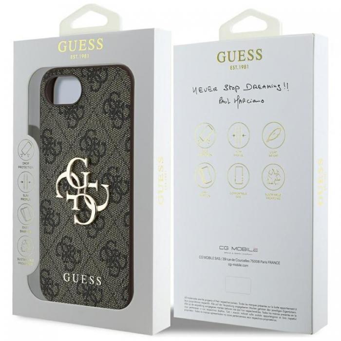 Guess - Guess iPhone 16e Mobilskal 4G Big Logo - Brun