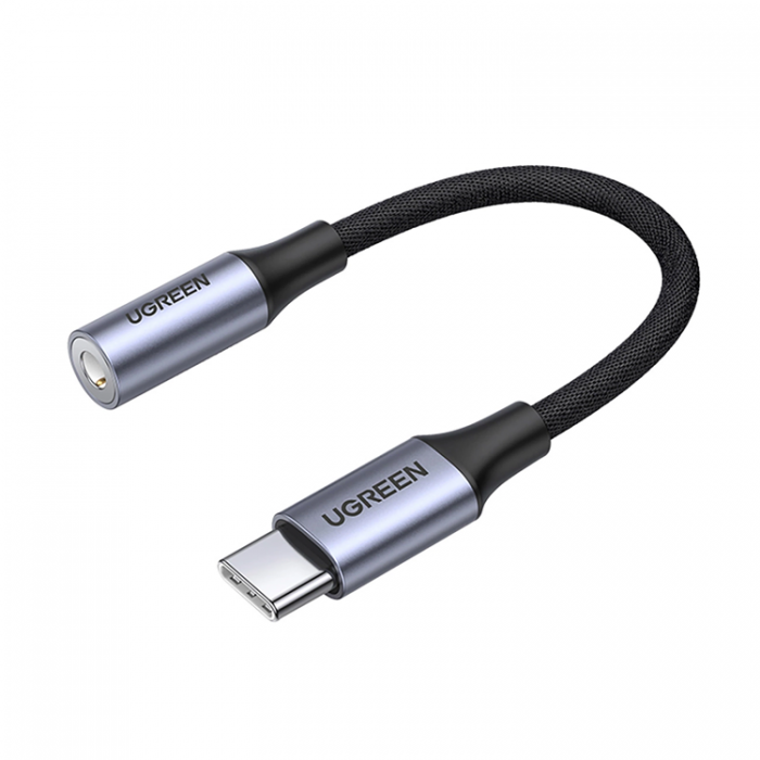 Ugreen - Ugreen Adapter USB-C till Audio Miniuttag 3.5 mm fr Hrlurar - Gr