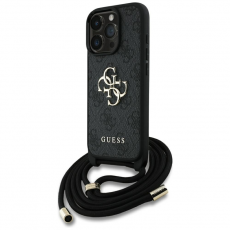 Guess - Guess iPhone 16 Pro Mobilskal Crossbody Big Logo - Svart