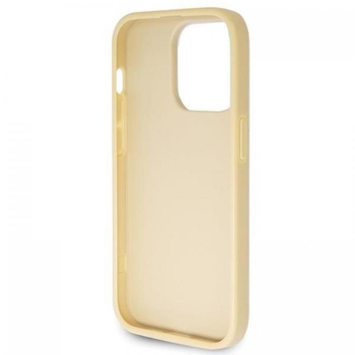 Guess - Guess iPhone 13 Pro Max Mobilskal Glitter Script Big - Guld