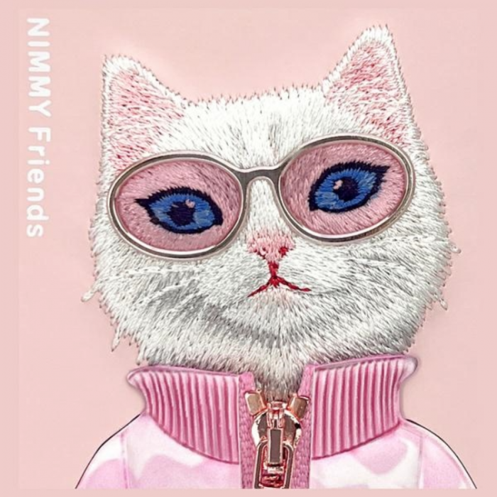 NIMMY - Nimmy iPhone 16 Mobilskal Cool & Cute 2.0 Cat - Rosa