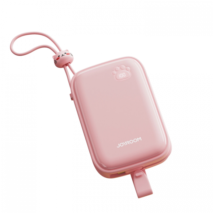 Joyroom - Joyroom Powerbank 22.5W 20000mAh + USB-C Kabel - Rosa