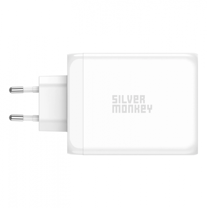 Silver Monkey - Silver Monkey SMA153 200W GaN-laddare 3xUSB-C PD USB-A QC 3.0