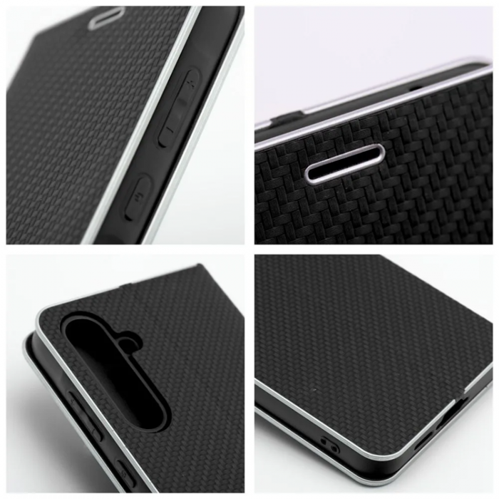 A-One Brand - Xiaomi Redmi 14C Plnboksfodral Luna Carbon - Svart