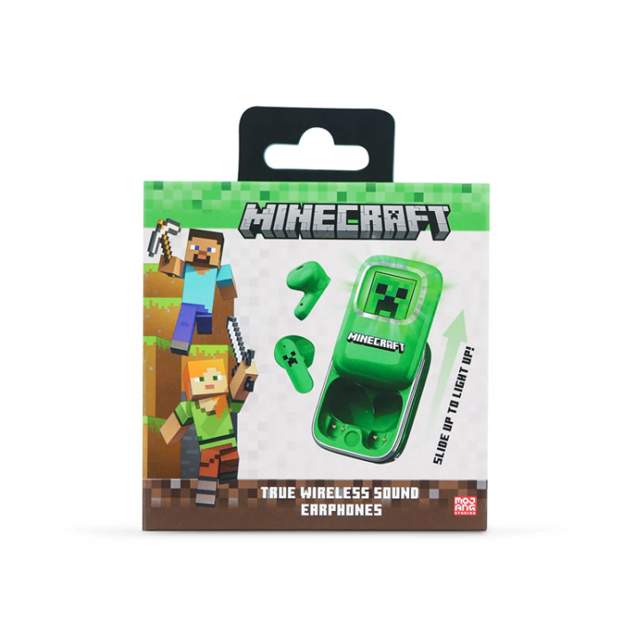 Minecraft - MINECRAFT TWS In-Ear Hrlurar Slide - Grn