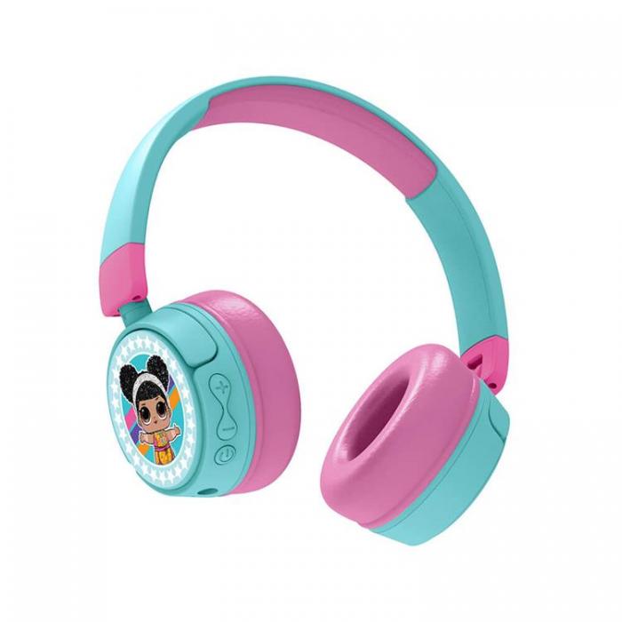 LOL - LOL Junior On-Ear Trdlsa Hrlurar - Rosa/Bl