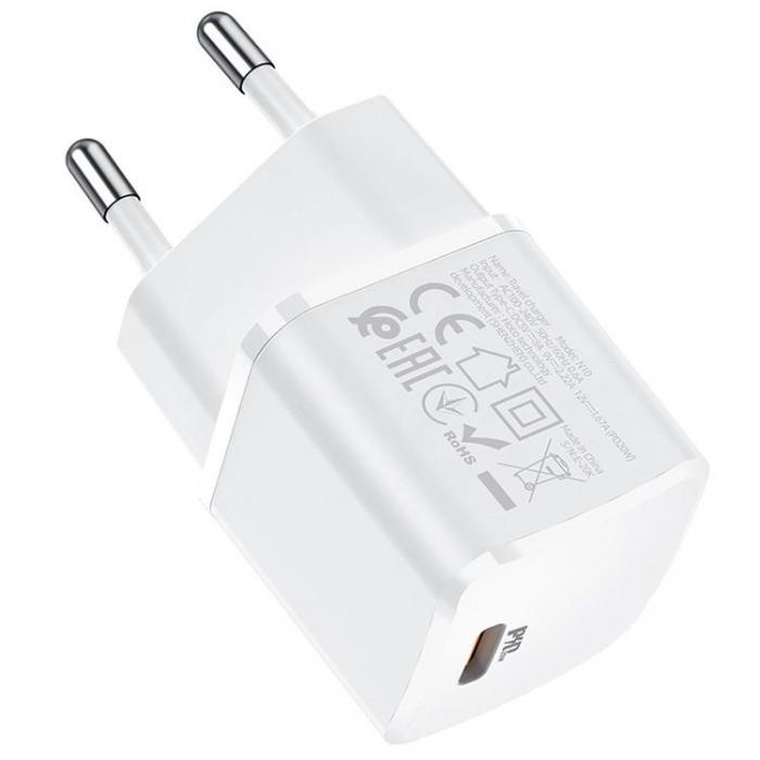 Hoco - Hoco Vggladdare Adapter USB-C - Vit