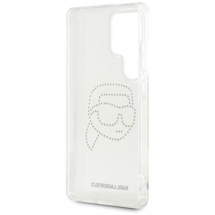 KARL LAGERFELD - Karl Lagerfeld Galaxy S25 Ultra Mobilskal Rhinestones Karl Head - Transparent