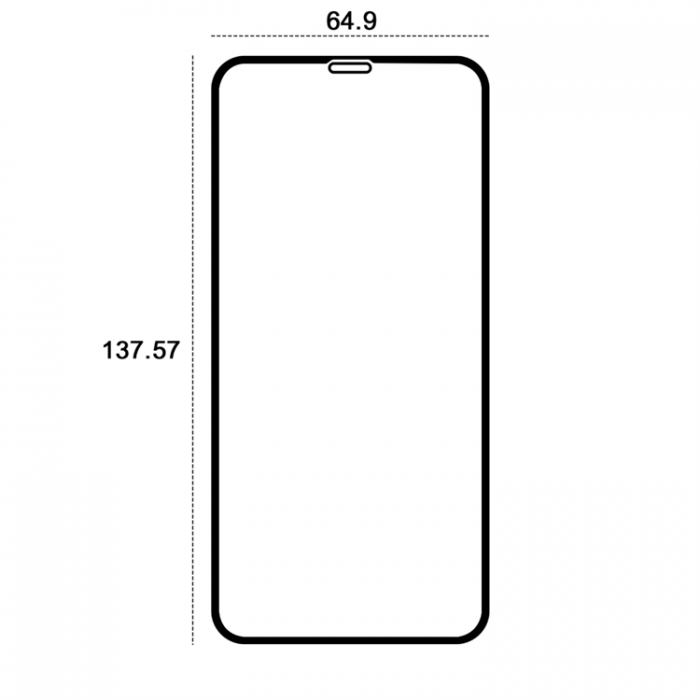 Etteri - Etteri iPhone X/XS/11 Pro Hrdat Glas Skrmskydd 9D - Svart