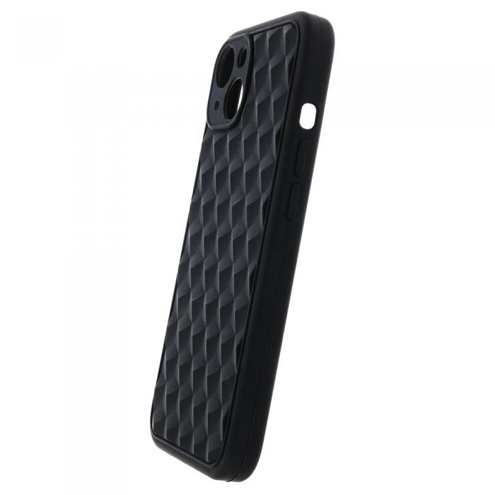 OEM - iPhone 13 Pro Skal 3D-Kubdesign Svart