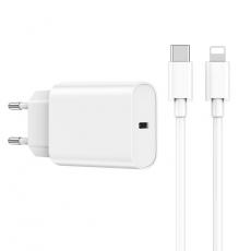 WIWU - WIWU Snabbladdare 20W USB-C med Lightning Kabel Wi-U001 PD