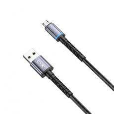 XO - XO USB Till MicroUSB 1m Kabel 2.4A NB215 - Svart