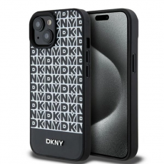 DKNY - DKNY iPhone 15/14/13 Mobilskal Magsafe Läder Printed Pattern