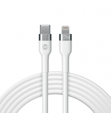 Forever - Forever Flexible MFI USB-C till Lightning kabel 1m 27W - Vit