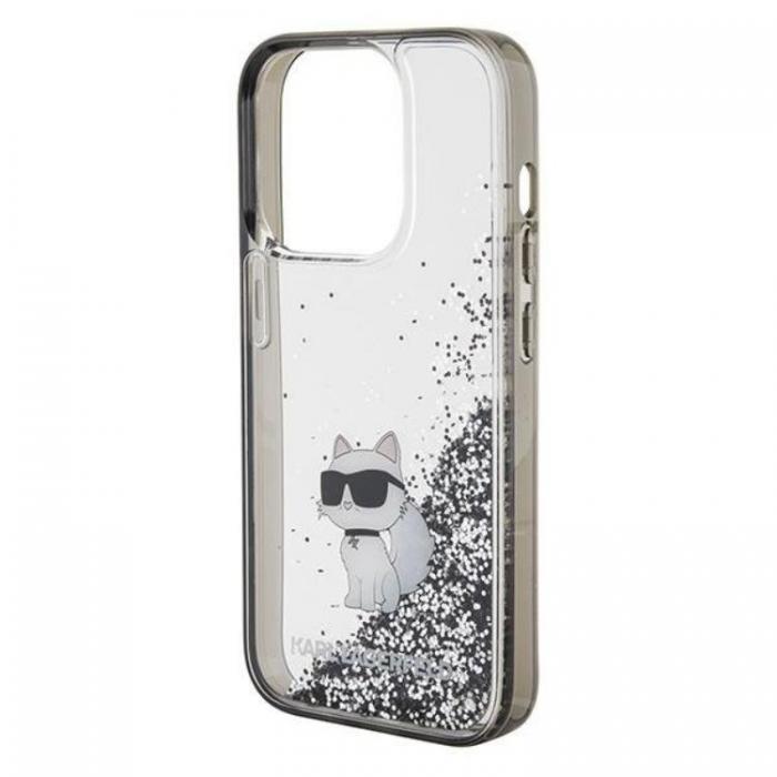 KARL LAGERFELD - KARL LAGERFELD iPhone 15 Pro Mobilskal Liquid Glitter Choupette