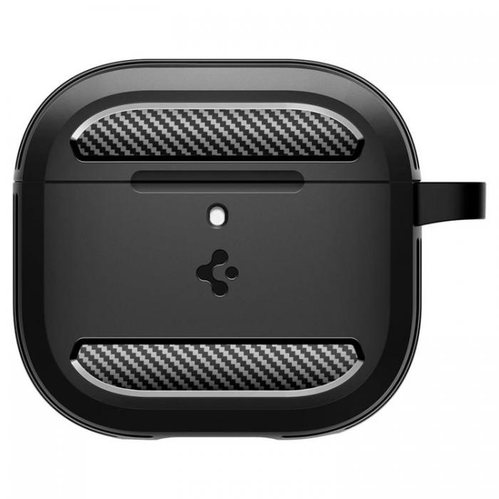 Spigen - Spigen Airpods 4 Skal Rugged Armor - Matte Svart