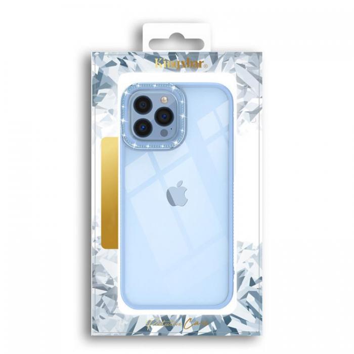 Kingxbar - Kingxbar iPhone 13 Pro Skal Sparkles med Crystals - Bl