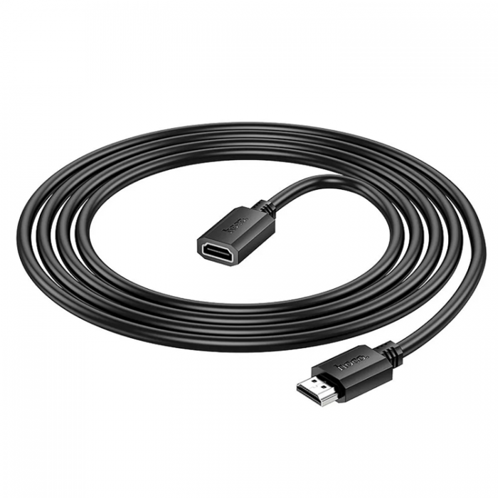 Hoco - Hoco HDMI (Male) Till HDMI (Female) 60Hz Kabel 2m - Svart