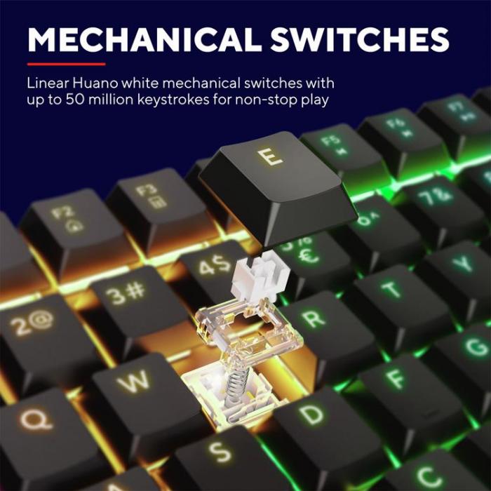 Trust - Trust English Keyboard Nordisk Layout Torix Mekaniskt