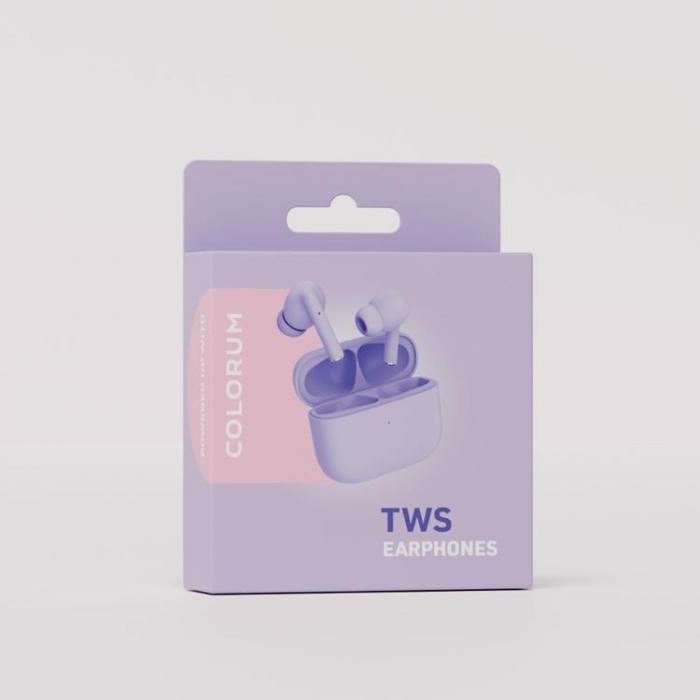 Colorum - Colorum TWS In-Ear Hrlurar Bluetooth CTWS-09 - Lila