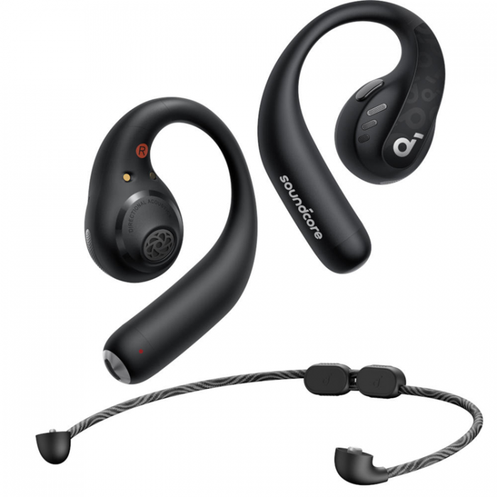 Anker - Anker TWS Bluetooth Hrlurar Aerofit Pro Open Ear - Svart